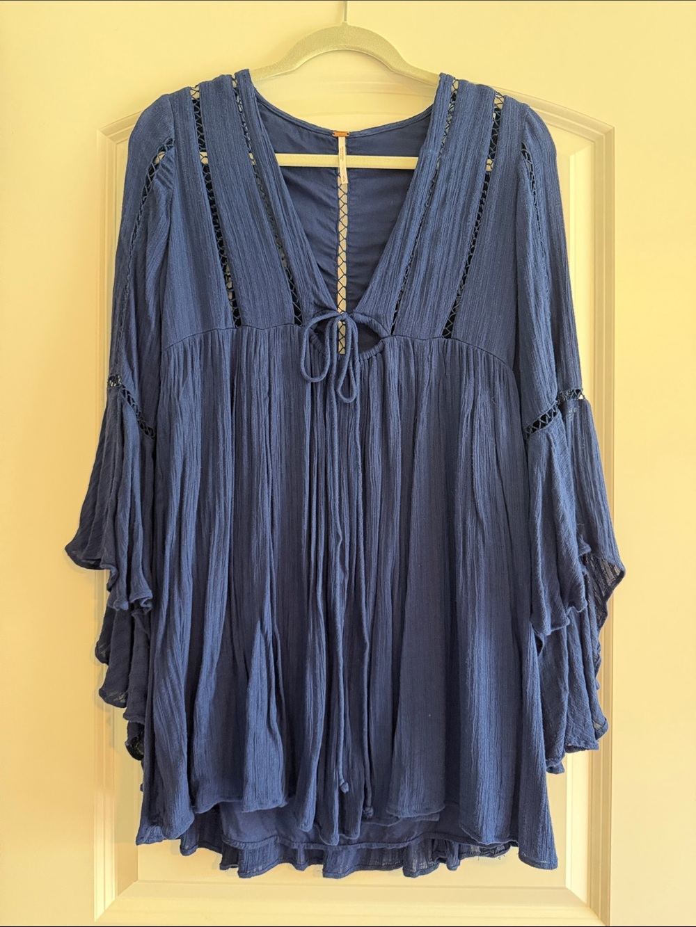 Free People Tunic Mini Dress Navy